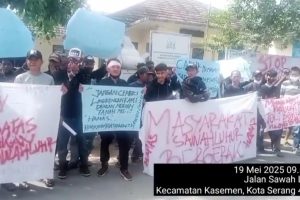 Himpunan Masyarakat Sawah Luhur (HAMAS) Memeberhetikan Dahulu Kegiatan pengurugan Tanah Yang Mengatasnamakan Masyarakat Oleh PT Jaya Dinasty Indonesia