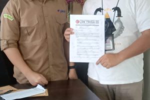 LSM Triga Nusantara Indonesia DPC Sidrap melaporkan hasil temuan investigasi salah satu desa di kab. Sidrap
