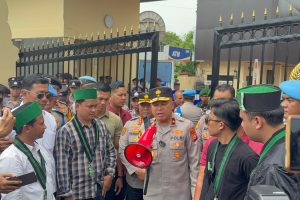 Berlangsung Damai, Kapolda Banten Temui Para Aksi Unjuk Rasa