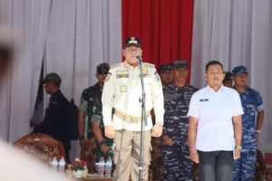Bupati H. Bahrul Ilmi Resmi Buka TMMD Ke-126 Di Desa Tumih, Wanaraya