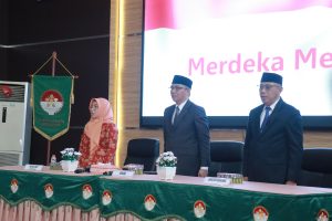 Ketua TP PKK Kab. Barito Kuala Ny. Hj. Noor Hayati Bahrul llmi Beserta Pengurus Hadiri Peringatan HKG PKK ke-53 Provinsi Kaliman Selatan.
