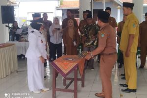 Pelantikan Perangkat Desa di Pendopo Kecamatan Jogoroto, Merupakan Tanggung Jawab Pelayanan Pemerintahan Desa