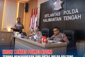 Kasat lantas Polres Kotim Terima Penghargaan dari Dirlantas Polda Kalteng Ata Konsistensi Dan Kinerja Terbaiknya.