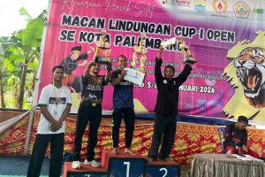Perguruan pencak silat Paku Bumi Cimande meraih juara umum 3 dan Juara 3 kata gori usia dini di Palembang