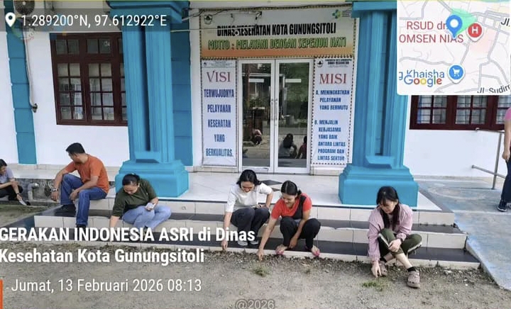 Tindak Lanjuti Arahan Presiden, Pemko Gunungsitoli Gelar Jumat Bersih di Seluruh Perangkat Daerah