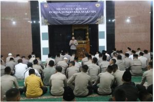 Di Malam Nuzulul Qur’an, Wakapolda Sumsel Ingatkan Integritas Aparat