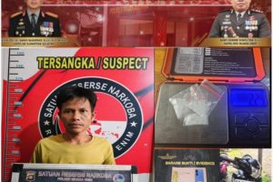 Polres Muara Enim Tangkap Pengedar Sabu Lintas Kabupaten dalam 1 Jam