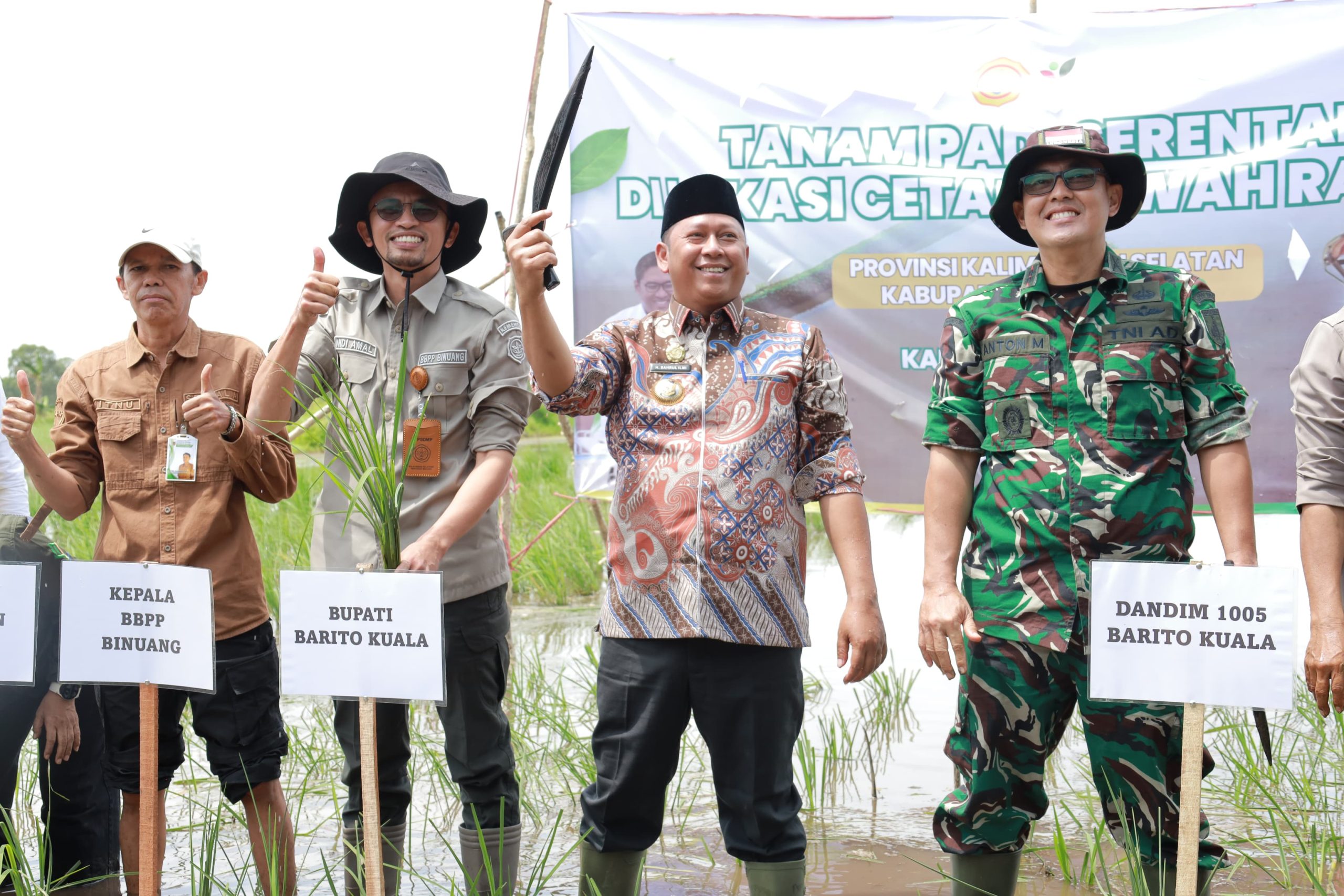 Cetak Sawah Rakyat, Bupati Tekankan Kolaborasi