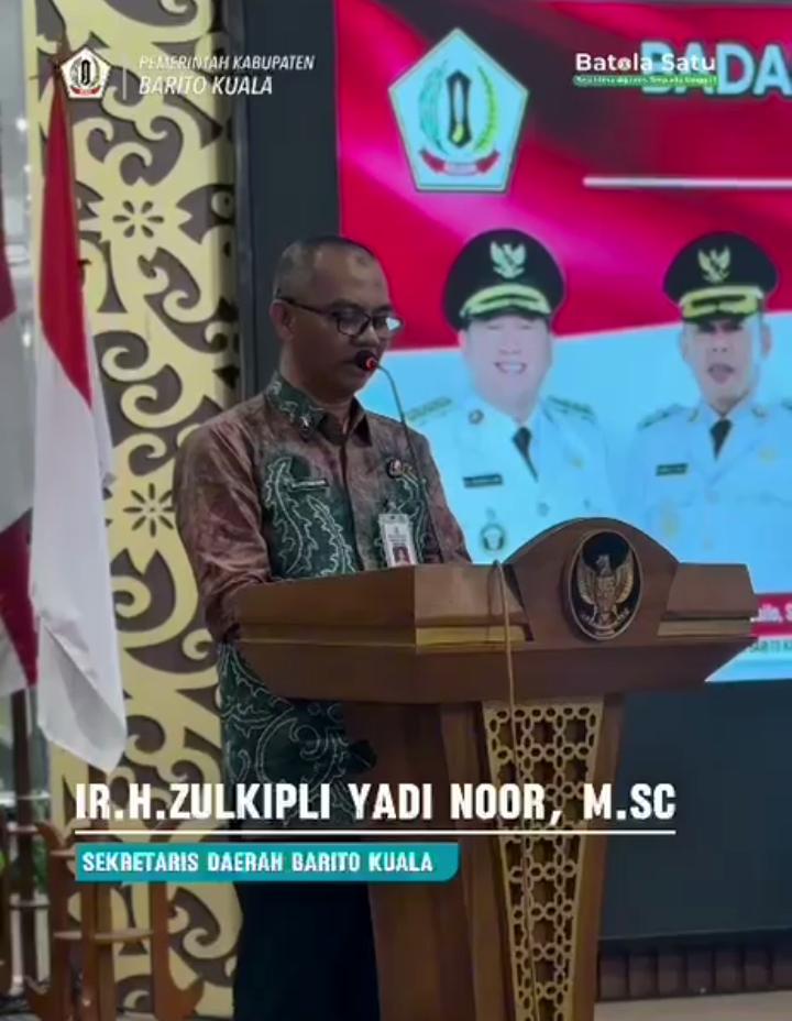 Sekda H. Zulkipli Yadi Noor Resmi Tutup Seleksi Paskibraka Barito Kuala Tahun 2026