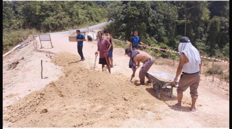 Jalan Penghubung Tiga Kampung di Sambaliung Longsor, Warga Keluhkan Lambatnya Penanganan Pemerintah