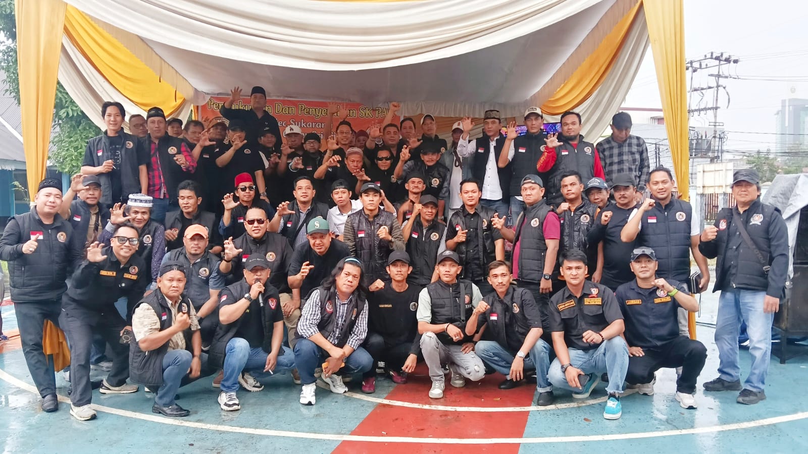 Pengukuhan PAC Sukarami, Forum Cakar Sriwijaya Sumsel Perkuat Struktur Organisasi