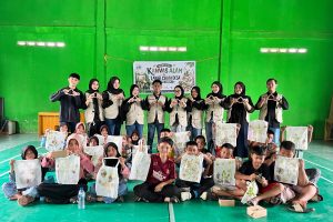ARUNA Gelar Aksi Perdana Ruang Edukasi Anak Desa Melalui Kegiatan Program “Kanvas Alam dan Layar Cerita Desa
