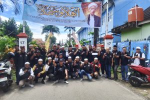Kapolsek Ilir Timur II AKP Firmansyah dan Forum Cakar Sriwijaya Ikut Kawal Acara Haul Akbar Ustadz Ali Umar Thoyib Yang Ke- 18 di Palembang