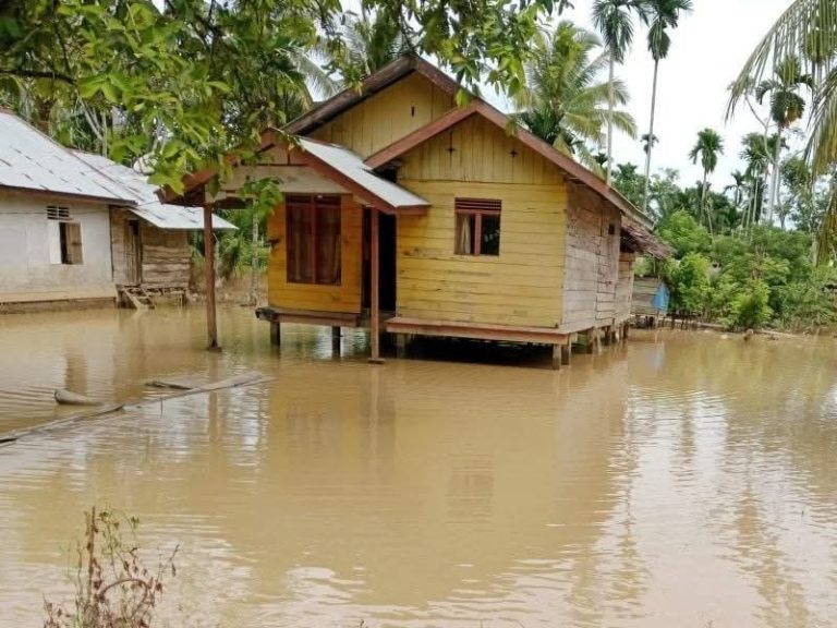 Luapan Krueng Peuto Rendam Tiga Gampong di Lhoksukon Aceh Utara, Ratusan KK Terdampak Banjir