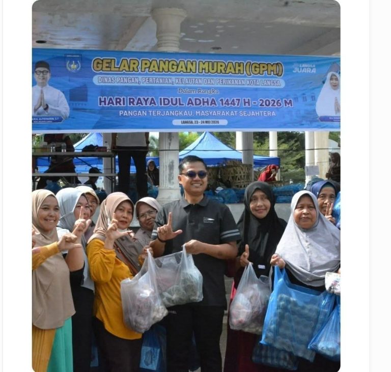 Gerakan Pangan Murah Pemko Langsa Diserbu Warga Saat Car Free Day