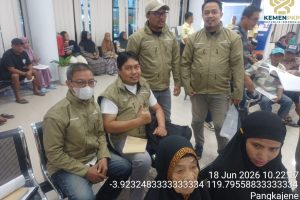 BRI Cabang Pangkajene Kab Sidenreng Rappang bersama Pendamping Fasilitisasi Penandatanganan buku rekening ke PB BSPS TA 2026