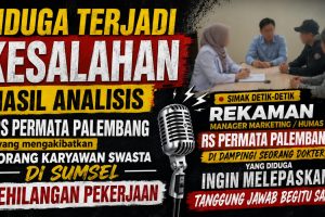 Tes Urine RS Permata Tidak Akurat, Karyawan Di Sumsel Kehilangan Pekerjaan dan Minta Pertanggung jawaban