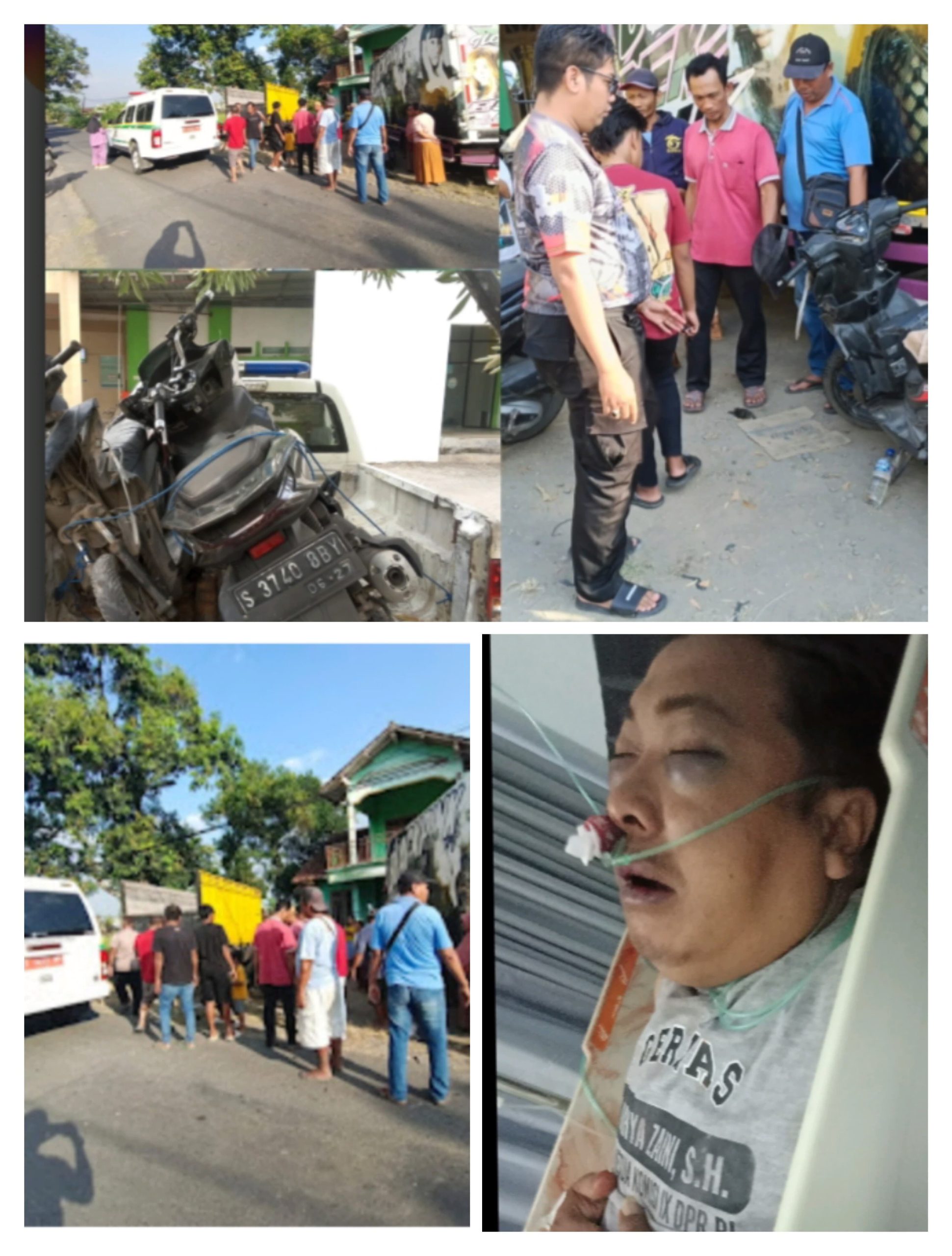 Kecelakaan lalu lintas terjadi di Jalan Raya Desa Bangsri, Kecamatan Plandaan,