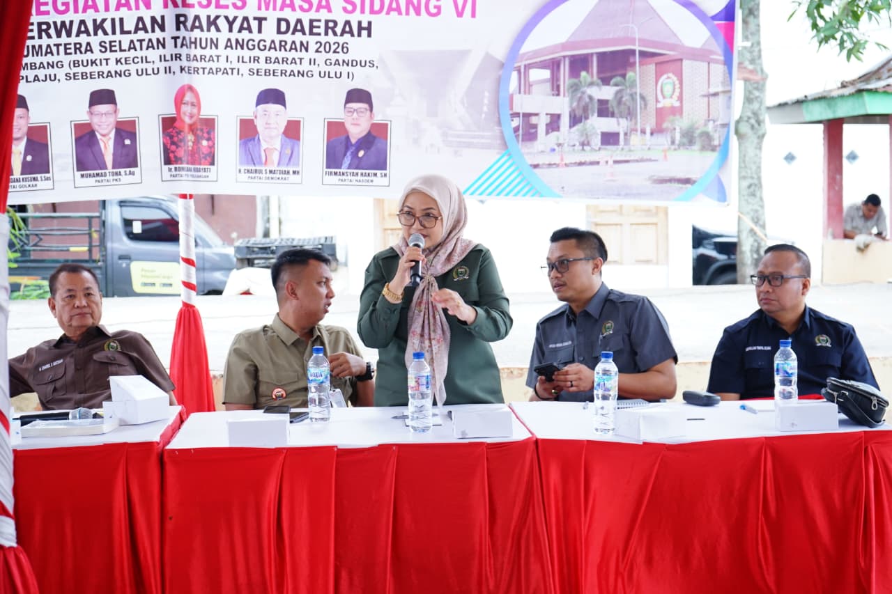 Camat Gandus Hadiri Reses Masa Sidang VI DPRD Provinsi Sumsel di Kelurahan Pulokerto