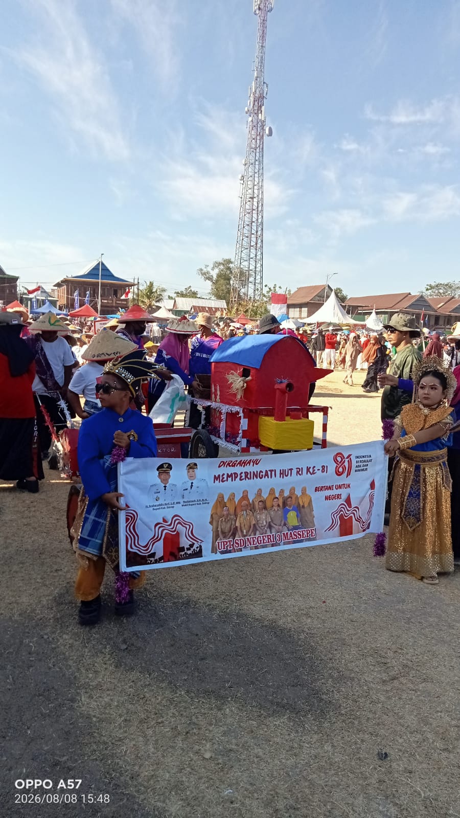 Karnaval Kecamatan Tellulimpoe Berlangsung Meriah, Bupati Sidrap Apresiasi Perubahan Wajah Kecamatan