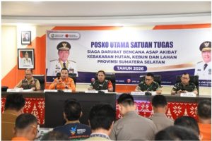 Danrem 044/Gapo Perkuat Kesiapsiagaan Hadapi Ancaman Karhutla di Sumsel