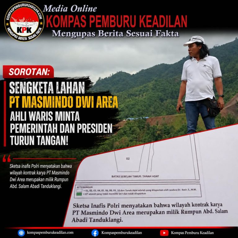 Sengketa Lahan Masmindo Kembali Memanas, Ahli Waris Desak Pemerintah hingga Presiden Turun Tangan