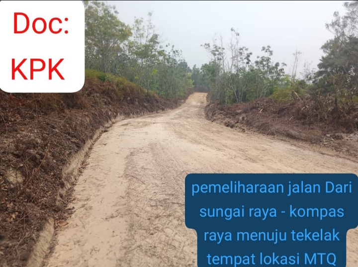 Jelang MTQ, Pemkab Melawi Perbaiki Infrastruktur Jalan di Pinoh Utara