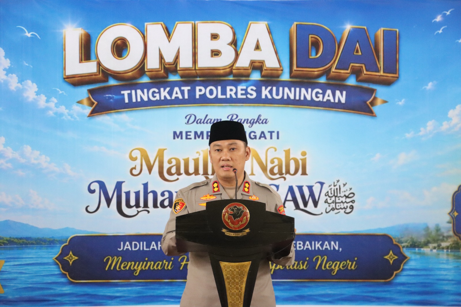 Lomba Dai Polres Kuningan Jadi Wadah Generasi Muda Tebarkan Kebaikan