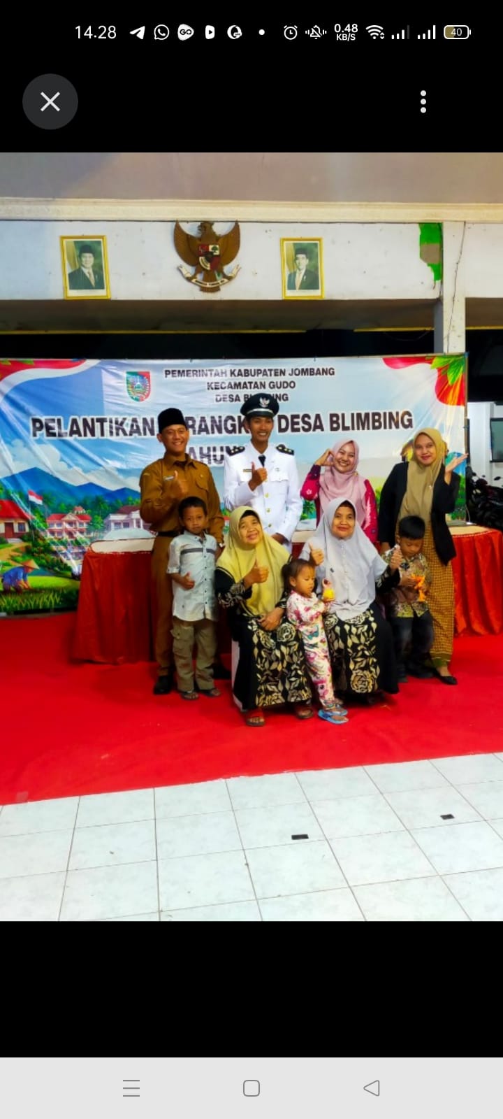 Pelantikan Perangkat Desa Blimbing Gudo Berlangsung Lancar,Dua Perangkat Desa Resmi Dilantik