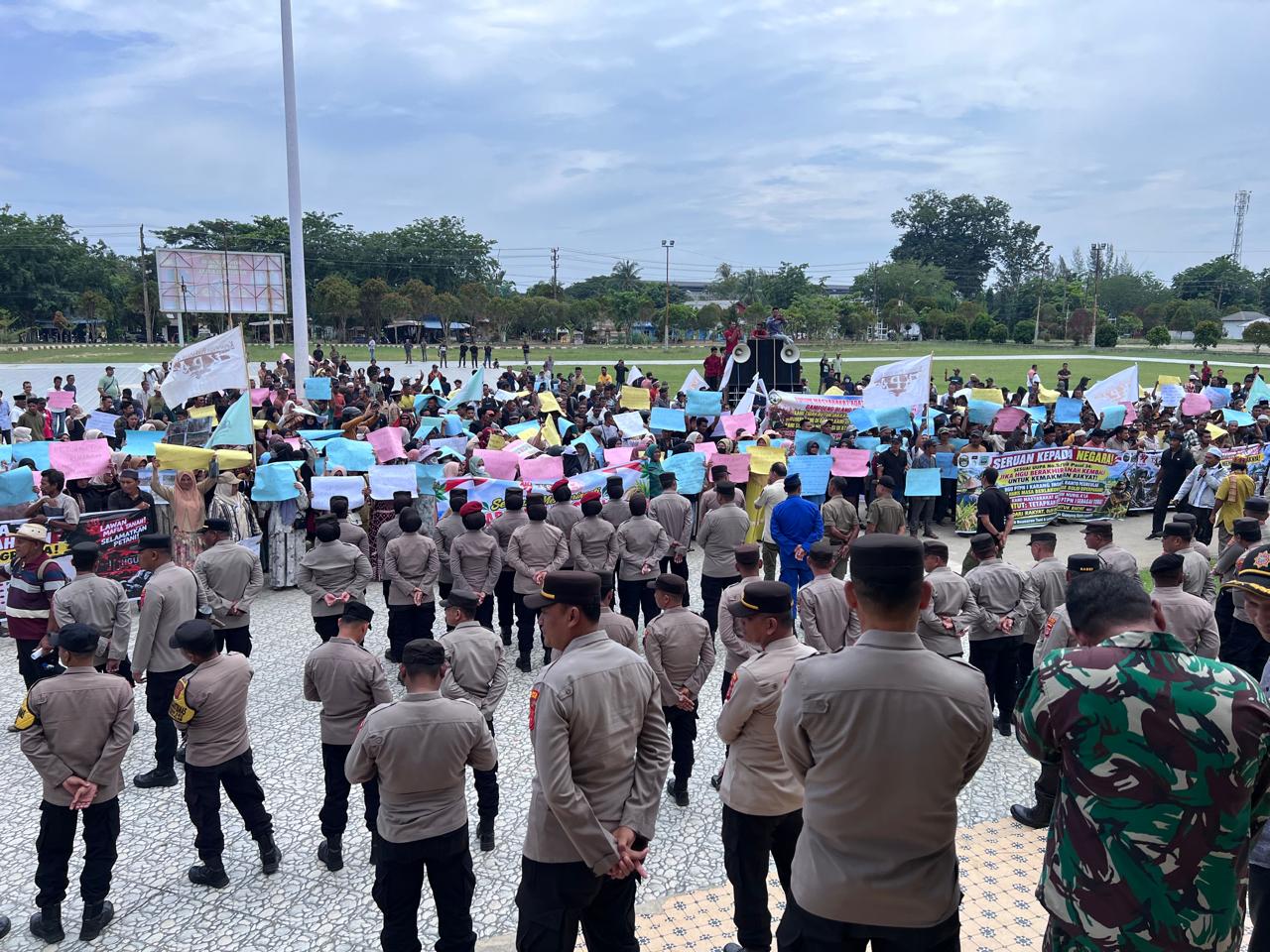 Ribuan Petani Aceh Timur Demo, Minta Kembalikan “Tanah Adat” dan Tidak Perpanjang HGU