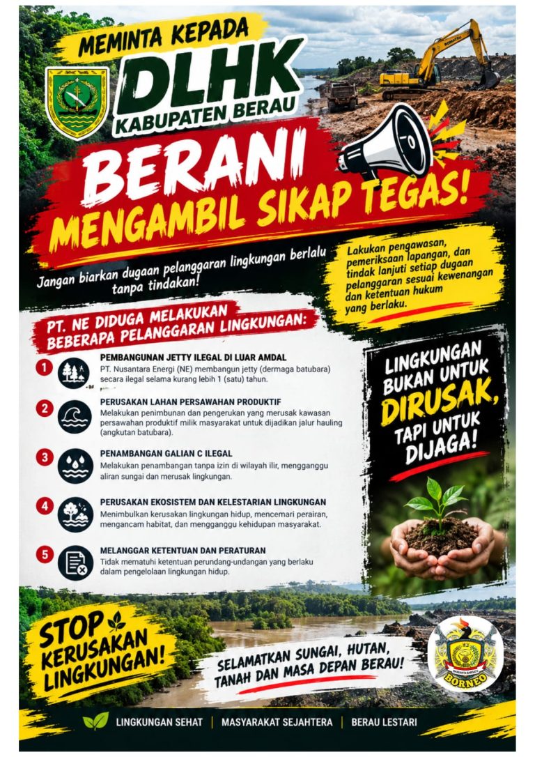 Alih-alih Periksa, DLHK Berau Mengutip Keterangan Perusahaan — Banuanta Bersatu Kecewa