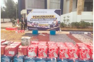 Agus Sudarmadi Pimpin Pemusnahan 22,4 Juta Batang Rokok Ilegal, Rp20,56 Miliar Potensi Kerugian Negara Dicegah