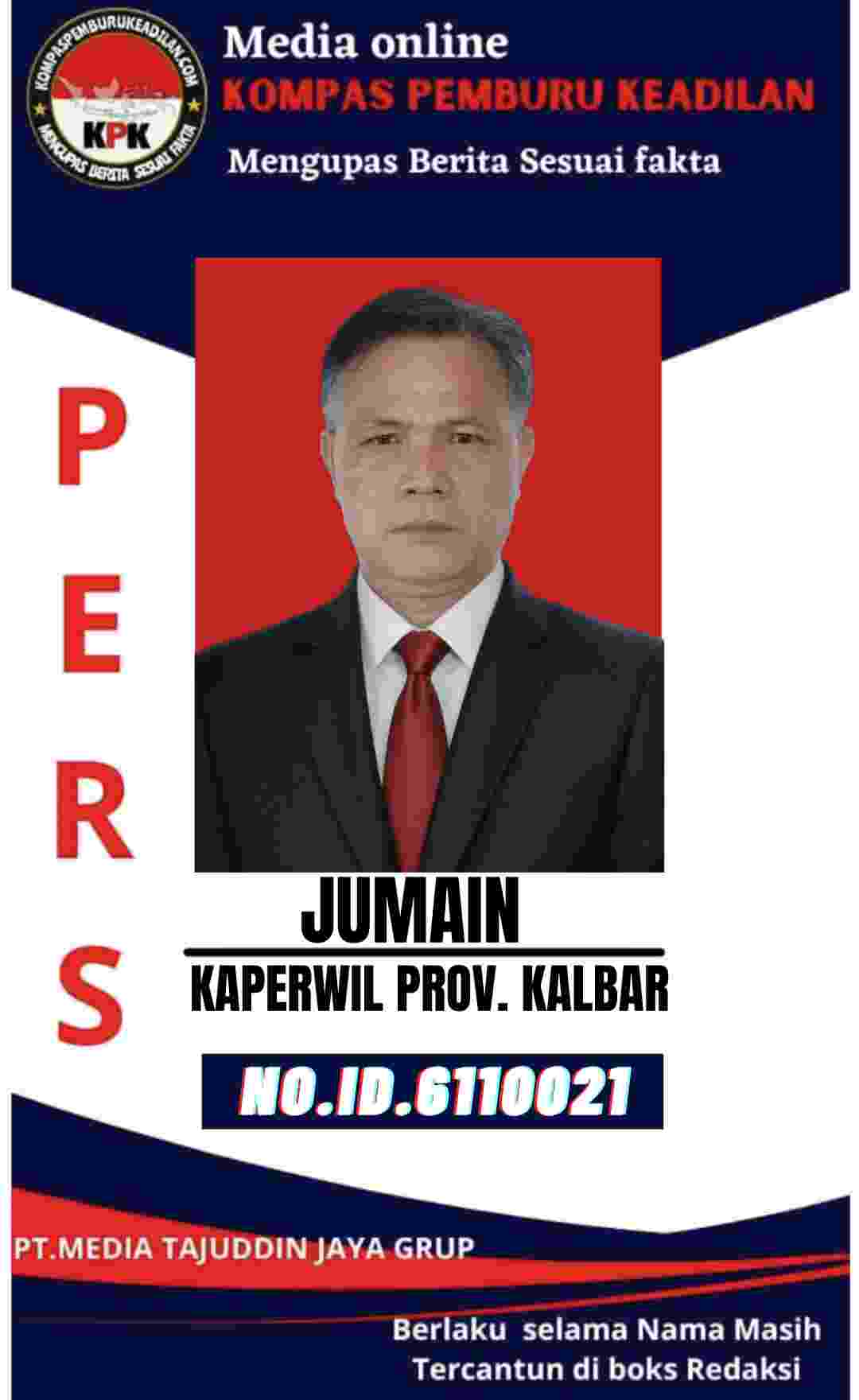STOP PRESS: Mandat Jumain sebagai Kaperwil Kompas Pemburu Keadilan Kalimantan Barat Dicabut
